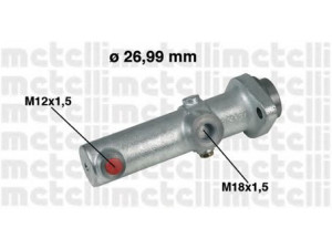METELLI 05-0153 pagrindinis cilindras, stabdžiai
4804132