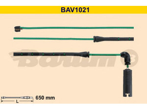 BARUM BAV1021 įspėjimo kontaktas, stabdžių trinkelių susidėvėjimas 
 Stabdžių sistema -> Susidėvėjimo indikatorius, stabdžių trinkelės
34 35 6 751 311