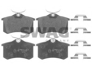 SWAG 30 11 6216 stabdžių trinkelių rinkinys, diskinis stabdys 
 Techninės priežiūros dalys -> Papildomas remontas
1E0 698 451 E