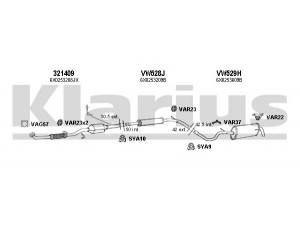 KLARIUS 931374U išmetimo sistema