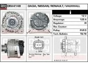 DELCO REMY DRA4148 kintamosios srovės generatorius 
 Elektros įranga -> Kint. sr. generatorius/dalys -> Kintamosios srovės generatorius
7701473614, 7711134313, 7711497093