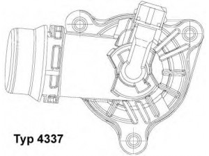 WAHLER 4337.105D termostatas, aušinimo skystis 
 Aušinimo sistema -> Termostatas/tarpiklis -> Thermostat
11 53 7 510 959