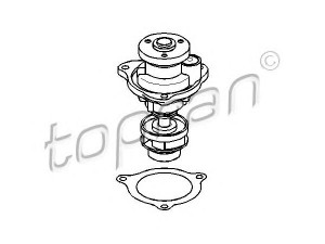 TOPRAN 302 224 vandens siurblys 
 Aušinimo sistema -> Vandens siurblys/tarpiklis -> Vandens siurblys
1 089 795, 1 229 571, 1 798 955