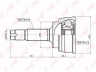 LYNXauto CO-7534 jungčių komplektas, kardaninis velenas
43410-52010, 43420-52010, 43460-59055