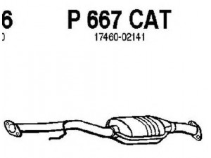FENNO P667CAT katalizatoriaus keitiklis 
 Išmetimo sistema -> Katalizatoriaus keitiklis
BM90786H, 17460-02090, 17460-02100