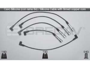 BRECAV 14.502 uždegimo laido komplektas 
 Kibirkšties / kaitinamasis uždegimas -> Uždegimo laidai/jungtys