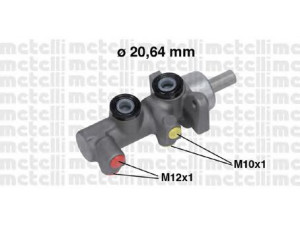 METELLI 05-0696 pagrindinis cilindras, stabdžiai 
 Stabdžių sistema -> Pagrindinis stabdžių cilindras
60 01 547 857, 60 01 551 028