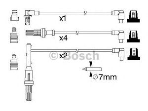 BOSCH 0 986 357 170 uždegimo laido komplektas 
 Kibirkšties / kaitinamasis uždegimas -> Uždegimo laidai/jungtys
77 00 260 501