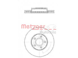 METZGER 25261 stabdžių diskas 
 Stabdžių sistema -> Diskinis stabdys -> Stabdžių diskas
1686722, 1686723, 1790221, AV61-1125-DB