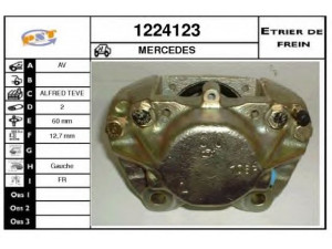 SNRA 1224123 stabdžių apkaba 
 Stabdžių sistema -> Stabdžių matuoklis -> Stabdžių matuoklio montavimas
1234200183, 1234200383
