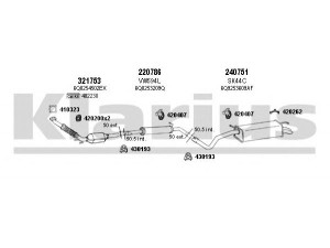 KLARIUS 780042E išmetimo sistema 
 Išmetimo sistema -> Išmetimo sistema, visa