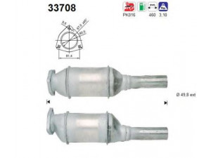 AS 33708 katalizatoriaus keitiklis 
 Išmetimo sistema -> Katalizatoriaus keitiklis
6K0131701G, 6K0131701SX, 6K0131701G