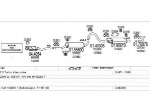 MTS C390250006531 išmetimo sistema 
 Išmetimo sistema -> Išmetimo sistema, visa