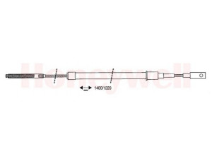 BENDIX 431102B trosas, stovėjimo stabdys 
 Stabdžių sistema -> Valdymo svirtys/trosai
5490303, 95492971