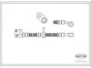 CORTECO 19032983 stabdžių žarnelė 
 Stabdžių sistema -> Stabdžių žarnelės
01465SAAG00, 01465SAAG01