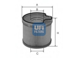 UFI 26.691.00 kuro filtras 
 Techninės priežiūros dalys -> Papildomas remontas
1906-51, 9401906508, 1906-50, 1906-A1