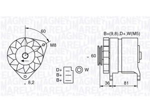 MAGNETI MARELLI 054022581010 kintamosios srovės generatorius 
 Elektros įranga -> Kint. sr. generatorius/dalys -> Kintamosios srovės generatorius
1516547R, 1005270, 1005308, 1005349