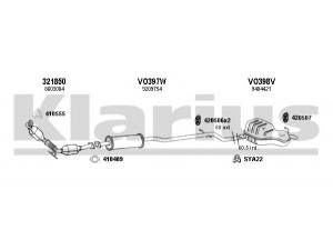 KLARIUS 960352U išmetimo sistema 
 Išmetimo sistema -> Išmetimo sistema, visa