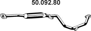 EBERSPÄCHER 50.092.80 vidurinis duslintuvas 
 Išmetimo sistema -> Duslintuvas
MB868179