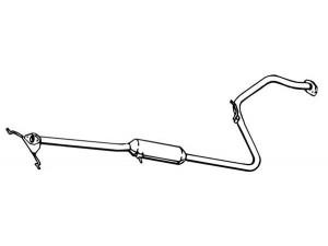 WALKER 15752 vidurinis duslintuvas 
 Išmetimo sistema -> Duslintuvas
B30640600A