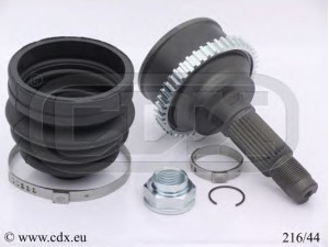 CDX 216/44 jungčių komplektas, kardaninis velenas 
 Ratų pavara -> Sujungimai/komplektas
F07922610A, FA1322510B