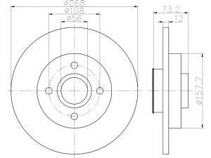 HELLA PAGID 8DD 355 114-741 stabdžių diskas 
 Stabdžių sistema -> Diskinis stabdys -> Stabdžių diskas
424945, 424946, 424945, 424946
