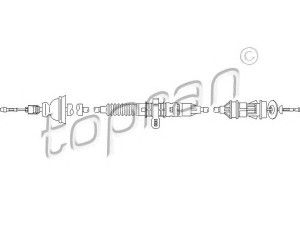 TOPRAN 722 118 sankabos trosas 
 Dviratė transporto priemonės -> Kabeliai ir tachometro velenaai -> Sankabos trosas
2150 G2, E 074 357