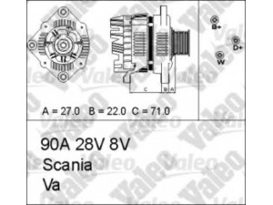 VALEO 436673 kintamosios srovės generatorius