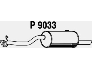 FENNO P9033 galinis duslintuvas 
 Išmetimo sistema -> Duslintuvas
44300-AE090
