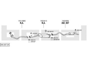 BOSAL 084.267.29 išmetimo sistema 
 Išmetimo sistema -> Išmetimo sistema, visa