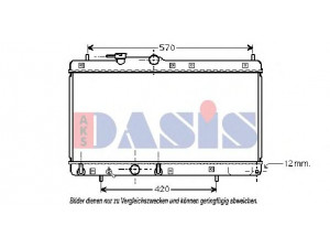AKS DASIS 360023N radiatorius, variklio aušinimas 
 Aušinimo sistema -> Radiatorius/alyvos aušintuvas -> Radiatorius/dalys
1640087F33000, 1640087F41