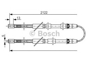 BOSCH 1 987 482 010 trosas, stovėjimo stabdys 
 Stabdžių sistema -> Valdymo svirtys/trosai
2121 3508180, 2123 3508180