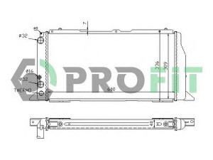 PROFIT PR 0016A1 radiatorius, variklio aušinimas 
 Aušinimo sistema -> Radiatorius/alyvos aušintuvas -> Radiatorius/dalys
893121251, 893121251, 893121251