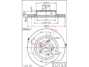 VILLAR 628.1948 stabdžių diskas
4351214120