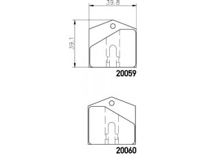 MINTEX MGB709 stabdžių trinkelių rinkinys, stovėjimo stabdys 
 Stabdžių sistema -> Rankinis stabdys
10531, GBP145, GBP255, JLM1514