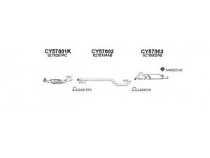 VENEPORTE 570001 išmetimo sistema 
 Išmetimo sistema -> Išmetimo sistema, visa