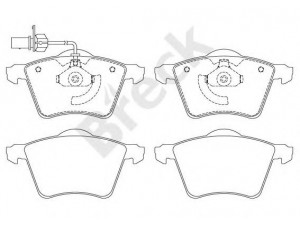 BRECK 23418 00 703 10 stabdžių trinkelių rinkinys, diskinis stabdys 
 Techninės priežiūros dalys -> Papildomas remontas
1151377, 1201124, 1M212K021AA, 1M212K021BA