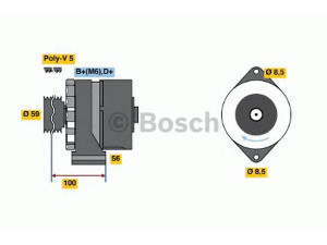 BOSCH 9 120 080 173 kintamosios srovės generatorius 
 Elektros įranga -> Kint. sr. generatorius/dalys -> Kintamosios srovės generatorius
7669850