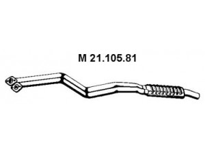 EBERSPÄCHER 21.105.81 vidurinis duslintuvas 
 Išmetimo sistema -> Duslintuvas
18 30 7 566 932