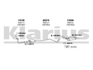 KLARIUS 720261E išmetimo sistema 
 Išmetimo sistema -> Išmetimo sistema, visa