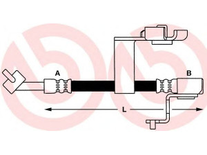 BREMBO T 24 034 stabdžių žarnelė 
 Stabdžių sistema -> Stabdžių žarnelės
1041775, 1075807, 95AB2078BD, 97AG2078DA