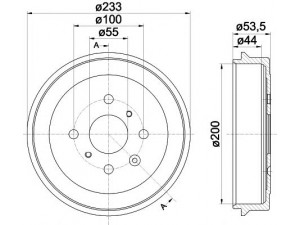 HELLA PAGID 8DT 355 300-581 stabdžių būgnas 
 Stabdžių sistema -> Būgninis stabdys -> Stabdžių būgnas
424748, 424748, 424310H010