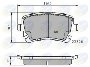 COMLINE CBP01313 stabdžių trinkelių rinkinys, diskinis stabdys 
 Techninės priežiūros dalys -> Papildomas remontas
3D0698451, 3D0698451A, 4E0698451A