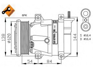 NRF 32484 kompresorius, oro kondicionierius 
 Oro kondicionavimas -> Kompresorius/dalys
96804280, 96992772, 96804280, 96992772