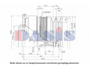 AKS DASIS 851241N magnetinė sankaba, oro kondicionieriaus kompresorius