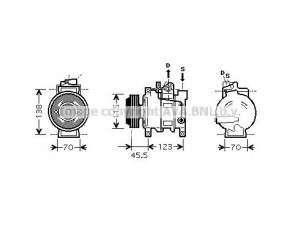 AVA QUALITY COOLING AIK281 kompresorius, oro kondicionierius 
 Oro kondicionavimas -> Kompresorius/dalys
8E0260805AK