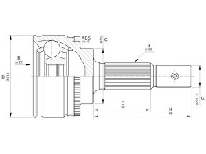 OPEN PARTS CVJ5587.10 jungčių komplektas, kardaninis velenas 
 Ratų pavara -> Sujungimai/komplektas
4346009270, 4347009480, 4347009560