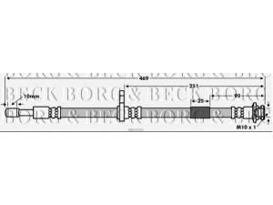 BORG & BECK BBH7655 stabdžių žarnelė 
 Stabdžių sistema -> Stabdžių žarnelės
46201-4A00D