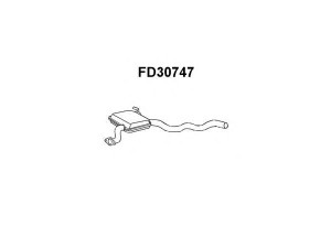 VENEPORTE FD30747 priekinis duslintuvas 
 Išmetimo sistema -> Duslintuvas
1038372, 1638413, 6167236