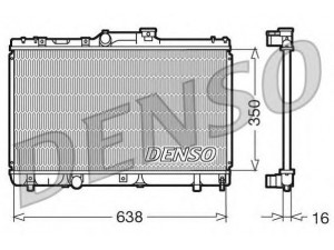 DENSO DRM50013 radiatorius, variklio aušinimas 
 Aušinimo sistema -> Radiatorius/alyvos aušintuvas -> Radiatorius/dalys
1640015450, 1640015480, 1640015481